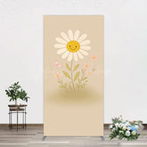 Lofaris Sweet Flower Butterfly Happy Birthday Rectangle Backdrop